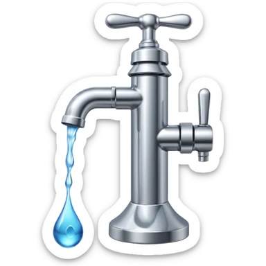 crypto currency symbol  named CryptoTap think more a tap or faucet  sticker
