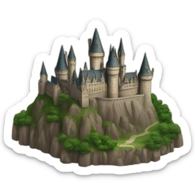 hogwarts castle sticker