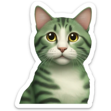 cat, GREE sticker