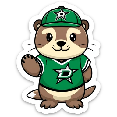 Otter Dallas Stars sticker