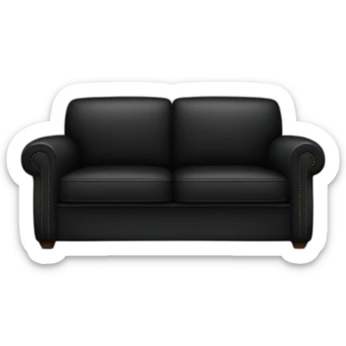 A black sofa  sticker