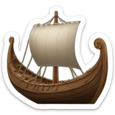viking ship sticker