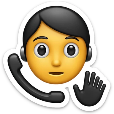 Signo de pregunta color negro sticker