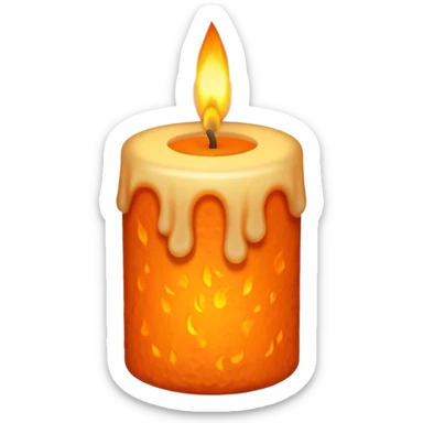autumnal candle sticker