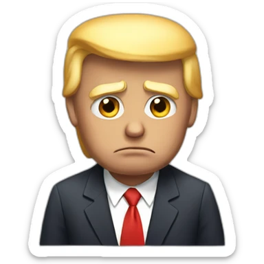 Sad Donald trump sticker
