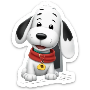 snoopy wth macbook sticker