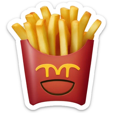 McDonald’s fries sticker