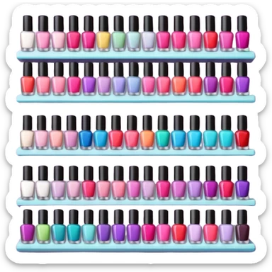 nail art shop sticker