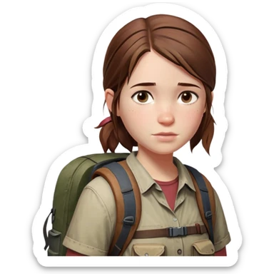 Ellie from "Last of Us" sticker