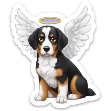 Appenzeller Sennenhund as angel sticker