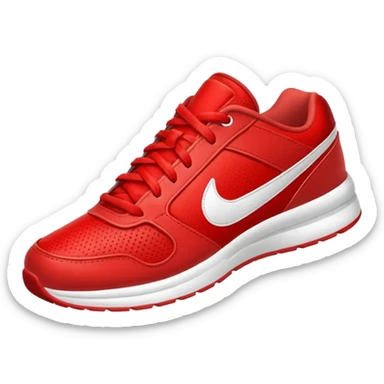 red sport shoe sticker