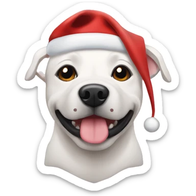 christmas staffy sheepdo sticker