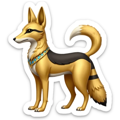 Anubis (A Egypt Fox) sticker