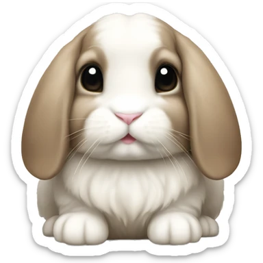 Holland lop bunny sticker