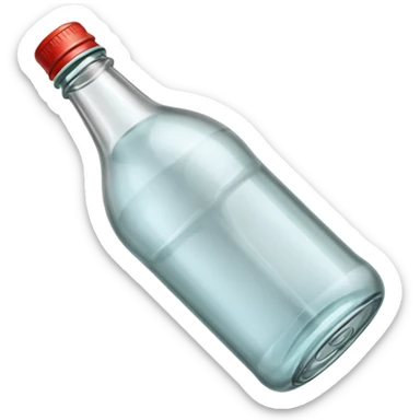 empty SODA bottle  sticker