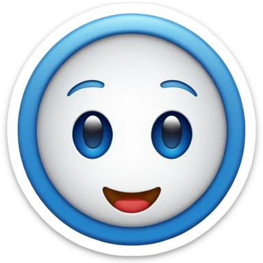 emoji de selo verificado do instagram, círculo azul, check branco no centro, estilo emoji oficial, fundo limpo, alta qualidade sticker