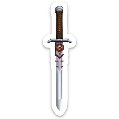 Iron sword with runic engravings on blade sticker