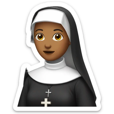 Nun sticker