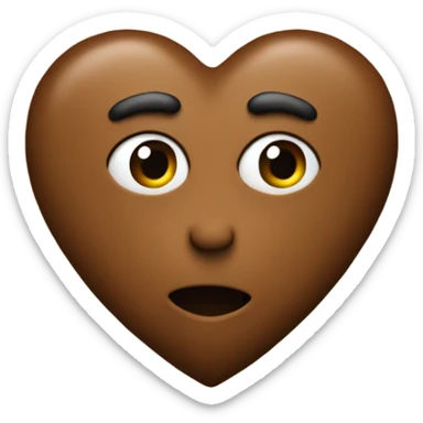 Maron heart with a “A” in the middle  sticker