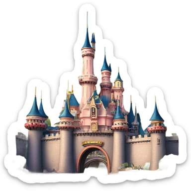 Disneyland Shanghai castle sticker