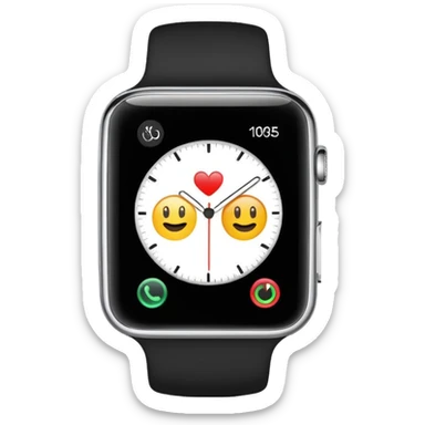 smartwach sin emojis simple minimalista y chulo sticker