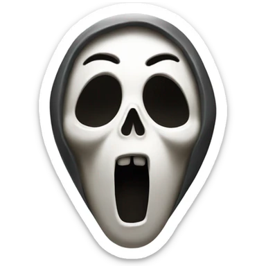 ghostface from scream movie sticker