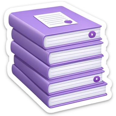 legal pale purple paperwork sticker