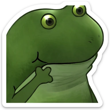 married frogs, frog couple sticker
