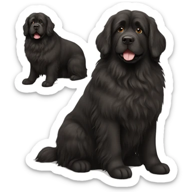 Newfoundland dog  sticker
