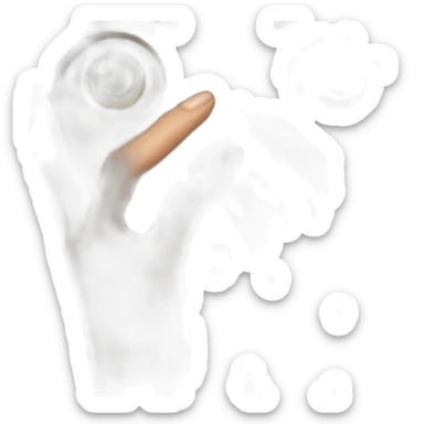 A woman acting like a monster with her hand and her face says grrr. Both hands are visible !  sticker