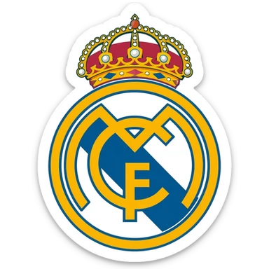 Real Madrid logo sticker