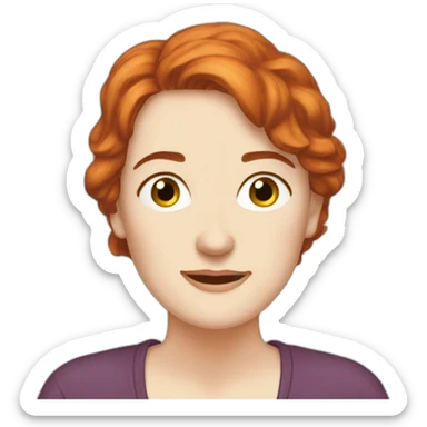 Emma Donoghue author wide open mouthemoji sticker