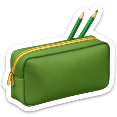 green Pencil Case sticker