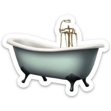 Old fashioned bathtub sticker