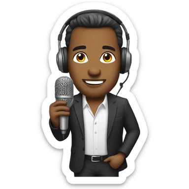 Radio show host sticker