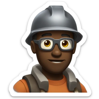 engineer from tf2 sticker