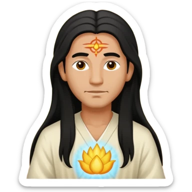 man spiritual healer and medium sticker