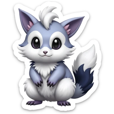 Shiny Furret-Absol-Noibat-Hybrid (Full body) sticker