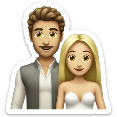 Adam and Eve sticker