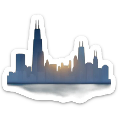 chicago skyline  sticker