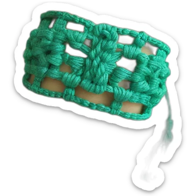 Macrame bracelet sticker
