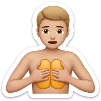 human back pain sticker