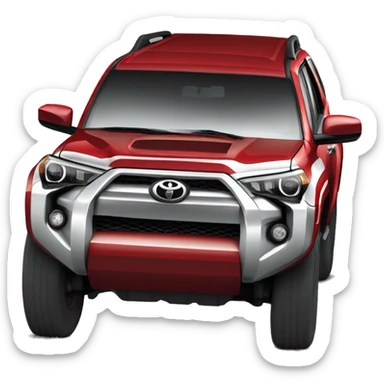 Toyota 4runner color rojo  sticker