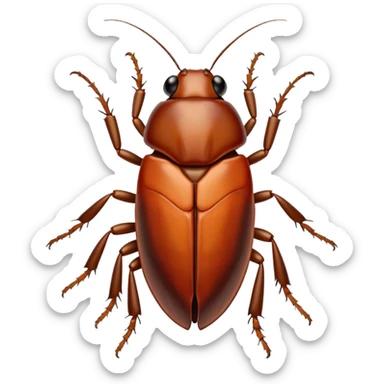 surfing cockroach sticker