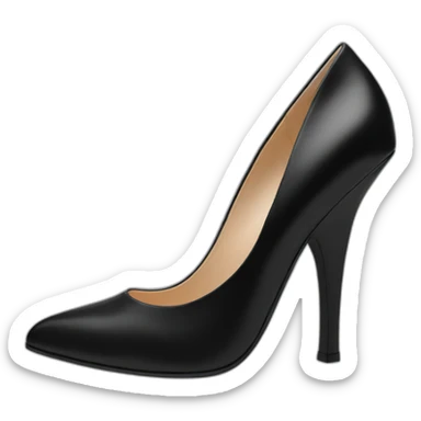 Pump heel black sticker