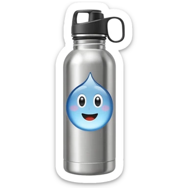 hiking inox water bottle sticker