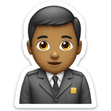 an infant with a job, teacher sticker