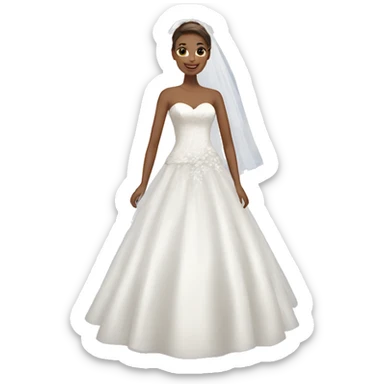Bridal dress  sticker