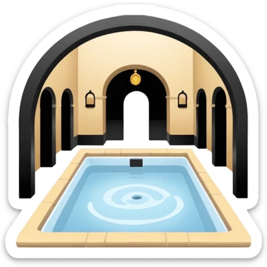 roman public bath sticker