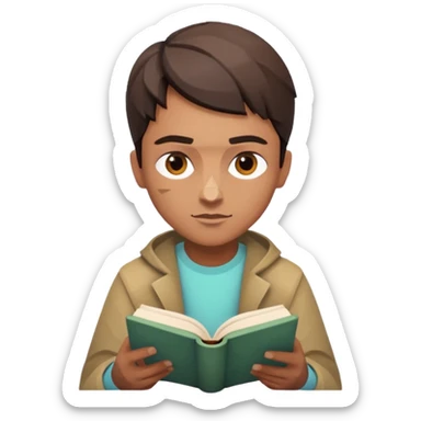 jobs book seeker low poly sticker